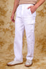 Bluebird Men's Slim Fit Cotton Cargo Pant White - Veshbhoshaa