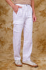 Bluebird Men's Slim Fit Cotton Cargo Pant White - Veshbhoshaa