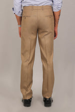Bluebird Men's Tan Formal Trouser - Veshbhoshaa