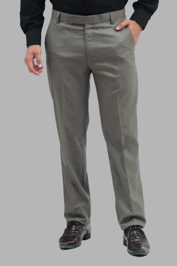 Bluebird Men's Trout Grey Formal Trouser - Veshbhoshaa