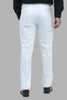 Bluebird Men's White Linen Blend Formal Trouser - Veshbhoshaa