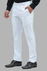 Bluebird Men's White Linen Blend Formal Trouser - Veshbhoshaa