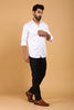 Bluebird Men's White Premium Shirt - Veshbhoshaa