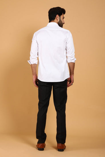 Bluebird Men's White Premium Shirt - Veshbhoshaa