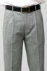 Bluebird Premium Light Grey Check Pleated Trouser - Veshbhoshaa