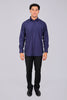 Bluebird Royal Purple Men's Office Shirt - Veshbhoshaa