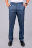 Bluebird Tailored Fit Marengo Blue Trouser - Veshbhoshaa