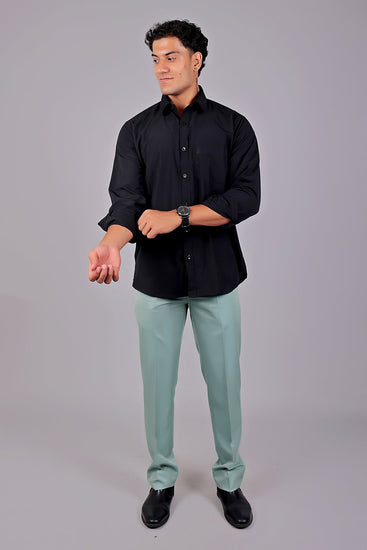 Bluebird Tailored Fit Pistachio Green Trouser - Veshbhoshaa