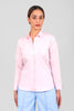 Bluebird Women Baby Pink Satin Shirt - Veshbhoshaa