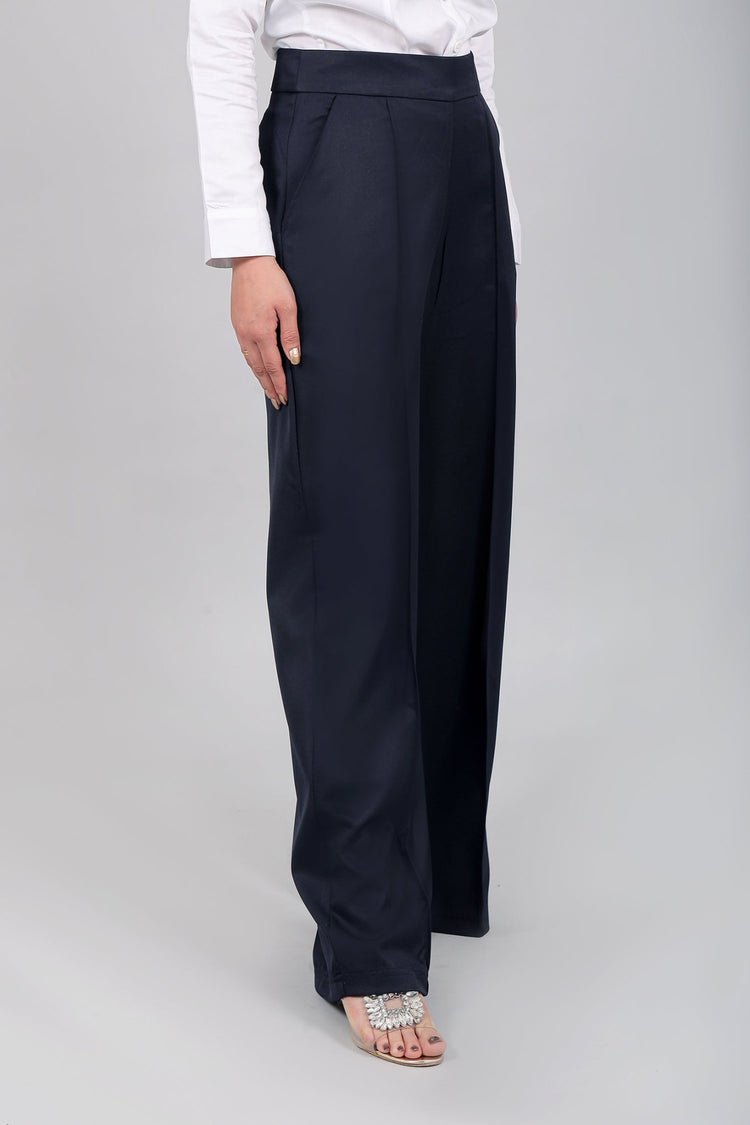 Bluebird Women Black Bell Bottom Trouser - Veshbhoshaa