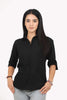 Bluebird Women Black Formal Shirt - Veshbhoshaa