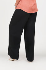 Bluebird Women Black Solid Casual Bell Bottom Trouser - Veshbhoshaa