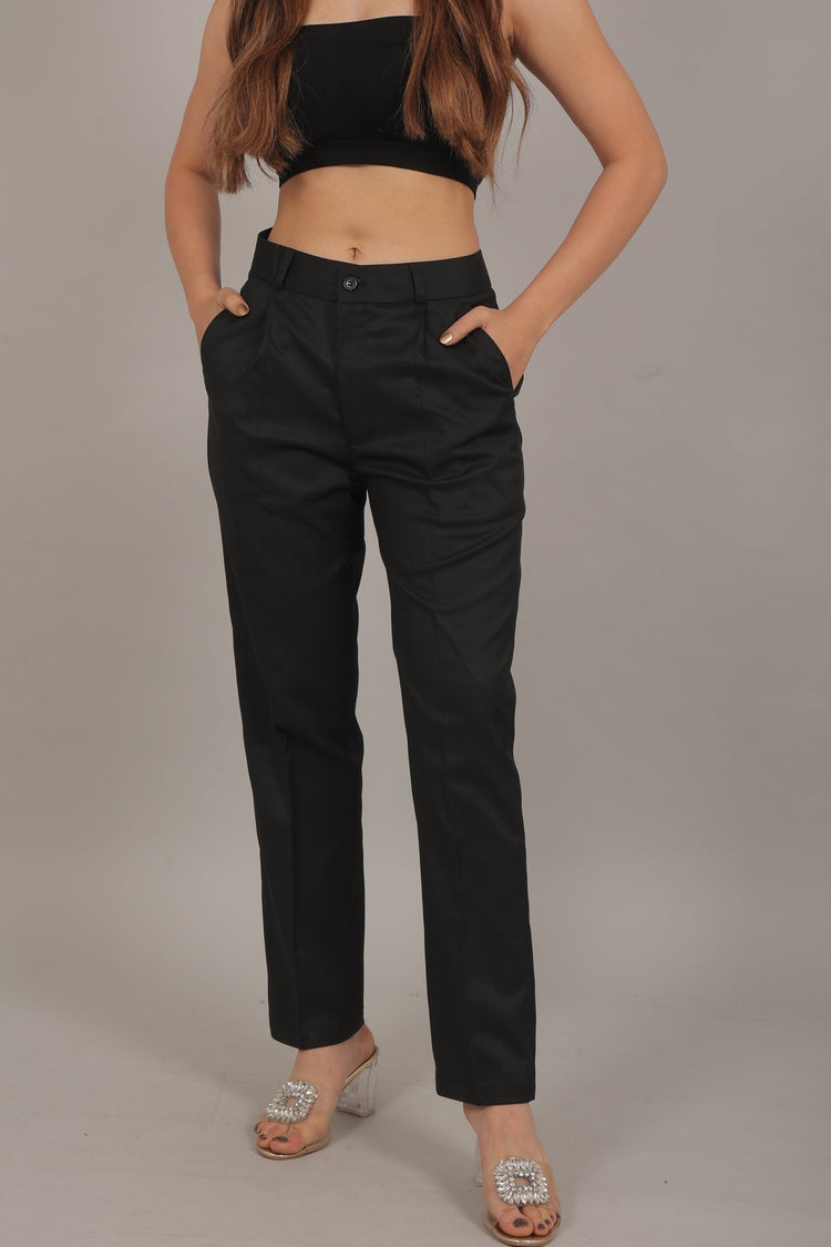 Bluebird Women Black Trouser - Veshbhoshaa