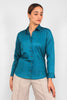 Bluebird Women Blue Satin Shirt - Veshbhoshaa