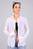 Bluebird Women Cotton Schiffli Shirt - White - Veshbhoshaa