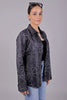 Bluebird Women's Black Printed Satin Shirt - Veshbhoshaa