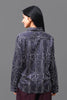 Bluebird Women's Black Printed Satin Shirt - Veshbhoshaa