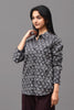 Bluebird Women's Black Printed Satin Shirt - Veshbhoshaa