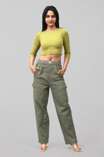 Bluebird Women's Cotton Cargo Pants – Bold Comfort in Green - Veshbhoshaa
