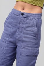 Bluebird Women's Cotton Cargo Pants – Effortless Cool in Blue - Veshbhoshaa