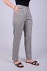 Bluebird Women's Grey Glen Plaid Check Formal Trouser Comfort Fit - Veshbhoshaa