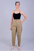 bluebird Women's High - Waist Light Brown Trouser - Veshbhoshaa