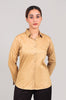 bluebird Women's Khaki Color Shirt - Veshbhoshaa