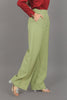 bluebird Women's Light Green Bell Bottom Trouser - Veshbhoshaa