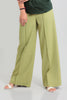 bluebird Women's Light Green Casual Bell Bottom Trouser - Veshbhoshaa