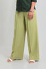 bluebird Women's Light Green Casual Bell Bottom Trouser - Veshbhoshaa