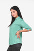 bluebird Women's Light Green Formal Shirt - Veshbhoshaa