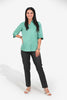 bluebird Women's Light Green Formal Shirt - Veshbhoshaa