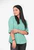 bluebird Women's Light Green Formal Shirt - Veshbhoshaa