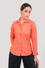 bluebird Women's Orange Shirt - Veshbhoshaa