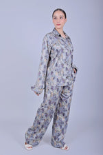 Bluebird Women's Printed Co - ord Set Grey - Veshbhoshaa