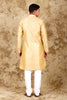 Bluesaanchi Banarsi Silk Cream Kurta Set - Veshbhoshaa