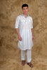 Bluesaanchi Blue Pathani Kurta with Trouser Pant - Veshbhoshaa