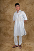 Bluesaanchi Blue Pathani Kurta with Trouser Pant - Veshbhoshaa