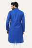 Bluesaanchi Blue Textured Men's Kurta Set - Veshbhoshaa