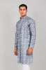 Bluesaanchi Effortlessly Stylish Blue Kurta Set for Men - Veshbhoshaa