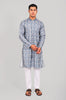 Bluesaanchi Effortlessly Stylish Blue Kurta Set for Men - Veshbhoshaa