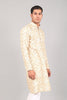 Bluesaanchi Effortlessly Stylish Textured Cream Kurta Set for Men - Veshbhoshaa