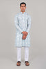 Bluesaanchi Effortlessly Stylish Textured Multicolour Kurta Set for Men - Veshbhoshaa