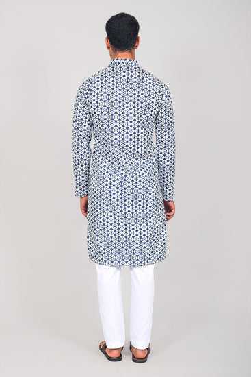 Bluesaanchi Elegantly Casual Blue Kurta set - Veshbhoshaa