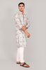 Bluesaanchi Elegantly Casual Cream Textured Kurta set - Veshbhoshaa