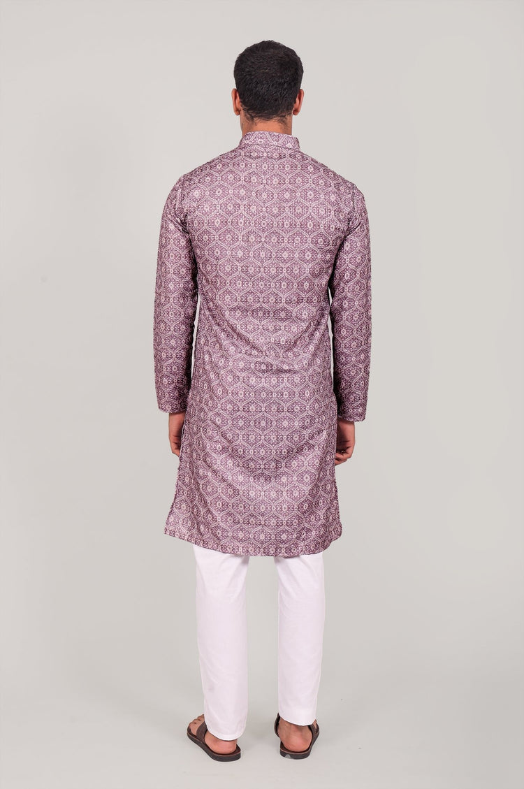 Bluesaanchi Elegantly Casual purple Kurta set - Veshbhoshaa