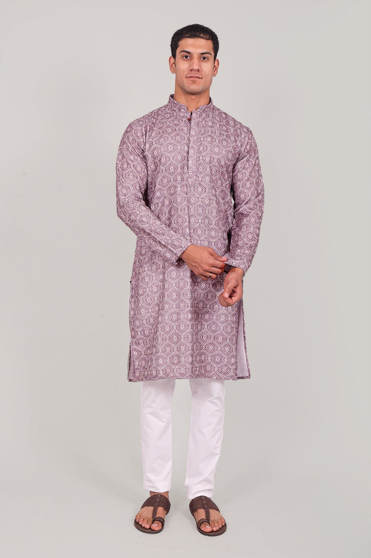 Bluesaanchi Elegantly Casual purple Kurta set - Veshbhoshaa