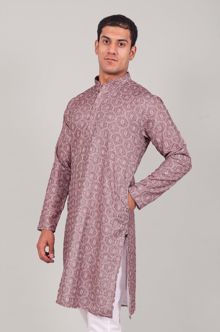 Bluesaanchi Elegantly Casual purple Kurta set - Veshbhoshaa