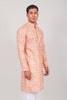 Bluesaanchi Elegantly Casual Salmon Kurta set - Veshbhoshaa