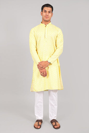 Bluesaanchi Elegantly Casual yellow Kurta set - Veshbhoshaa